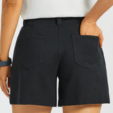 Tailored Seam Shorts | Stretch Ponte (Black) - Final Sale