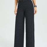 Classic High-Waist DPYP™ Dress Pant Yoga Pants | Wide (Black White Star)