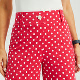 Classic High-Waist DPYP™ Dress Pant Yoga Pants | Wide (Red White Dot)