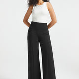 Power Down DPYP™ Dress Pant Yoga Pants | Wide (Black)