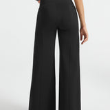 Power Down DPYP™ Dress Pant Yoga Pants | Wide (Black)