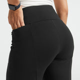 Power Down DPYP™ Dress Pant Yoga Pants | Wide (Black)