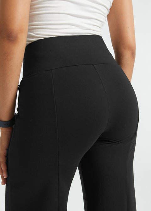 Power Down DPYP™ Dress Pant Yoga Pants | Wide (Black)