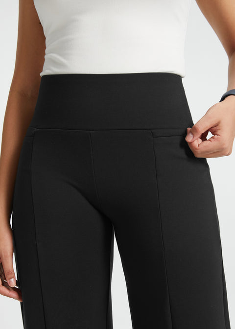 Power Down DPYP™ Dress Pant Yoga Pants | Wide (Black)