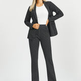 Classic Blazer | Knit Jacquard (Black Ivory Dot) - Final Sale