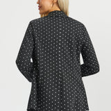 Classic Blazer | Knit Jacquard (Black Ivory Dot) - Final Sale