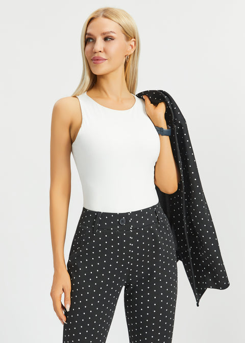 Classic Blazer | Knit Jacquard (Black Ivory Dot) - Final Sale