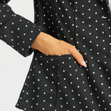 Classic Blazer | Knit Jacquard (Black Ivory Dot) - Final Sale