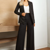Classic Blazer | Knit Jacquard (Black Ivory Dot) - Final Sale