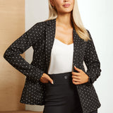 Classic Blazer | Knit Jacquard (Black Ivory Dot) - Final Sale