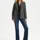 Classic Blazer | Knit Jacquard (Charcoal Plaid) - Final Sale