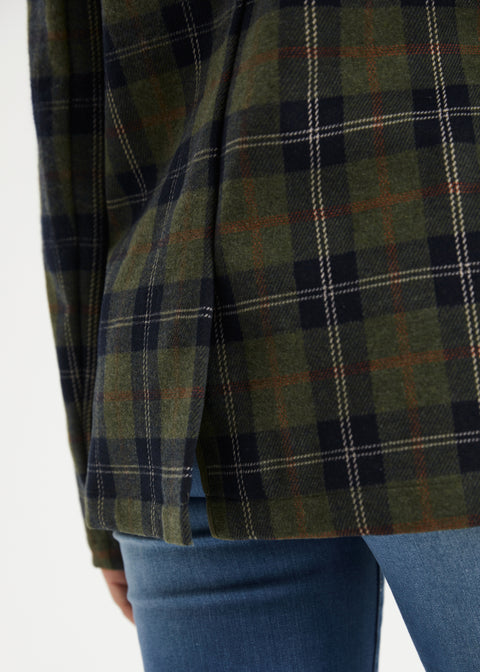 Double Breasted Blazer | Knit Jacquard (Green Plaid) - Final Sale