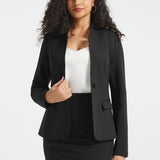 All-Day Blazer | Stretch Ponte (Black)