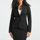 All-Day Blazer | Stretch Ponte (Black)