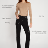 Classic DPYP™ Dress Pant Yoga Pant | Straight (Black)