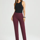 Classic DPYP™ Dress Pant Yoga Pant | Straight (Burgundy)
