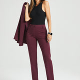 Classic DPYP™ Dress Pant Yoga Pant | Straight (Burgundy)