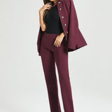 Classic DPYP™ Dress Pant Yoga Pant | Straight (Burgundy)