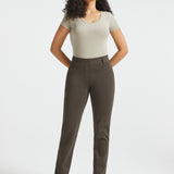 PRESALE ⏰ Classic DPYP™ Dress Pant Yoga Pants | Straight (Heather Brown)