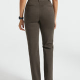 PRESALE ⏰ Classic DPYP™ Dress Pant Yoga Pants | Straight (Heather Brown)