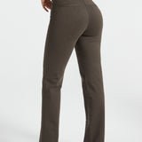 PRESALE ⏰ Classic DPYP™ Dress Pant Yoga Pants | Straight (Heather Brown)