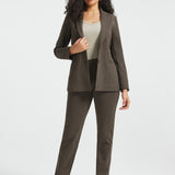 PRESALE ⏰ Classic DPYP™ Dress Pant Yoga Pants | Straight (Heather Brown)