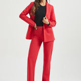 Classic DPYP™ Dress Pant Yoga Pants | Straight (Red)