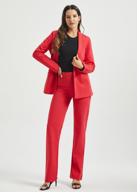 Classic DPYP™ Dress Pant Yoga Pant | Straight (Red)