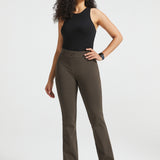 PRESALE ⏰ Classic DPYP™ Dress Pant Yoga Pants | Bootcut (Heather Brown)