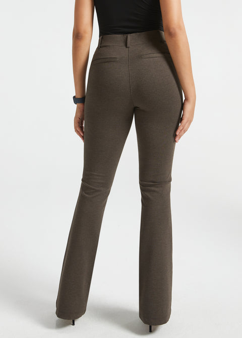 PRESALE ⏰ Classic DPYP™ Dress Pant Yoga Pants | Bootcut (Heather Brown)