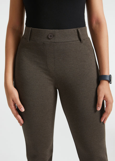 PRESALE ⏰ Classic DPYP™ Dress Pant Yoga Pants | Bootcut (Heather Brown)