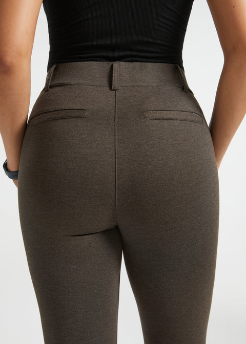 PRESALE ⏰ Classic DPYP™ Dress Pant Yoga Pants | Bootcut (Heather Brown)