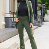 PRESALE ⏰ Classic DPYP™ Dress Pant Yoga Pants | Bootcut (Heather Olive)