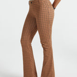 Classic DPYP™ Dress Pant Yoga Pant | Bootcut (Camel Mini Houndstooth)