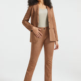 Classic DPYP™ Dress Pant Yoga Pant | Bootcut (Camel Mini Houndstooth)
