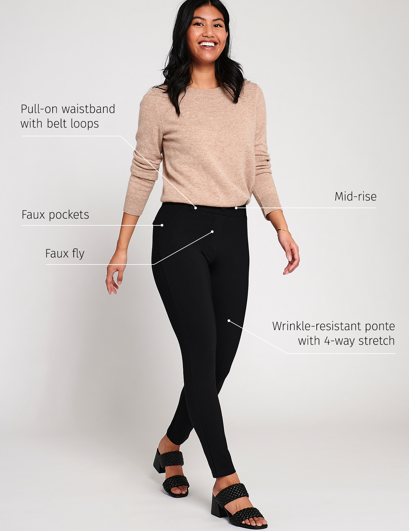 Classic DPYP™ Dress Pant Yoga Pant | Skinny (Black)