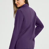 Classic Blazer | Stretch Ponte (Aubergine)