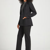 Classic Blazer | Stretch Ponte (Black)