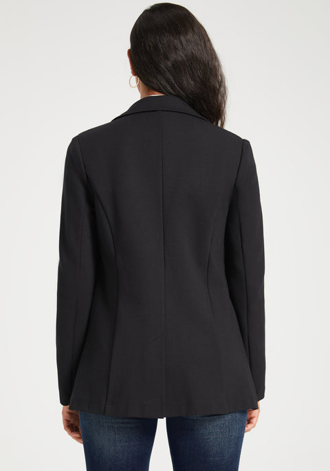 Classic Blazer | Stretch Ponte (Black)