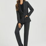 PRESALE ⏰ Classic Blazer | Stretch Ponte (Charcoal)