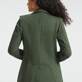 PRESALE ⏰ Classic Blazer | Stretch Ponte (Heather Olive)