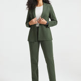 PRESALE ⏰ Classic Blazer | Stretch Ponte (Heather Olive)