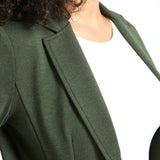 PRESALE ⏰ Classic Blazer | Stretch Ponte (Heather Olive)