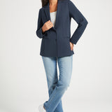 Classic Blazer | Stretch Ponte (Navy)