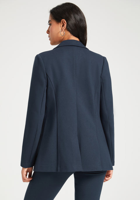 Classic Blazer | Stretch Ponte (Navy)