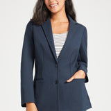 Classic Blazer | Stretch Ponte (Navy)