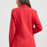 Classic Blazer | Stretch Ponte (Red)