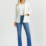 Classic Blazer | Stretch Ponte (Star White)