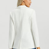 Classic Blazer | Stretch Ponte (Star White)