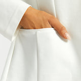 Classic Blazer | Stretch Ponte (Star White)